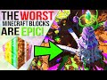 I Built An EPIC World Using The WORST Minecraft Blocks!