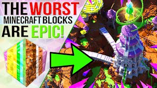 I Built An EPIC World Using The WORST Minecraft Blocks! by Jeracraft 1,191,851 views 3 years ago 8 minutes, 37 seconds