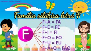 Família Silábica Da Letra F - Alfabetização