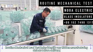 🧐How to Test Every Glass Insulators Before Shipment | 100% Routine Mechanical Test