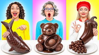 Me Vs Grandma Chocolate Food Challenge Funny Food Hacks By Multi Do Challenge