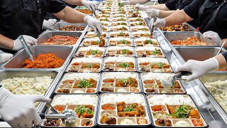 Amazing scale! 5$ Chicken, Curry, Meatball Lunchbox Factory Mass Production Process