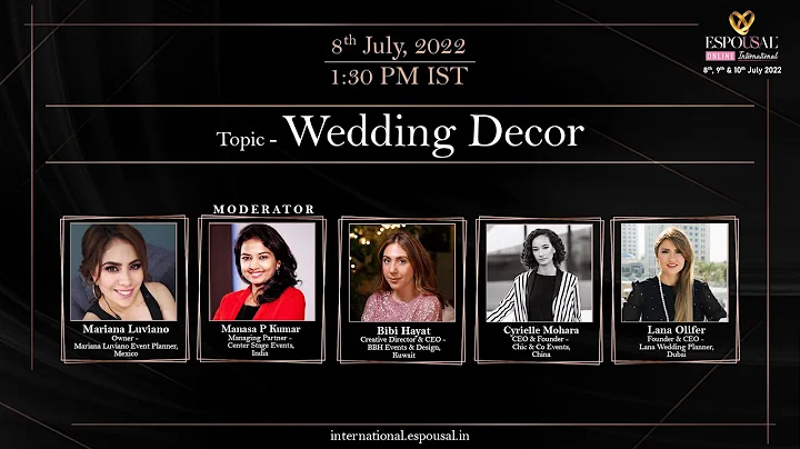 Day 1 - [Session 3] Topic : Wedding Decor