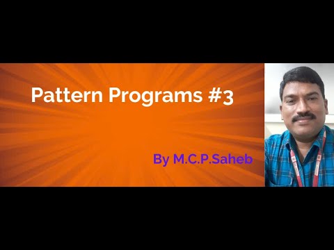Pattern Programs #3 - YouTube