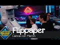 Antonio Banderas flipa con el Flippaper: ¡una máquina para crear tu propio pinball! - El Hormiguero