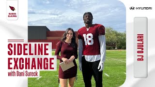 Sideline Exchange with BJ Ojulari | Arizona Cardinals