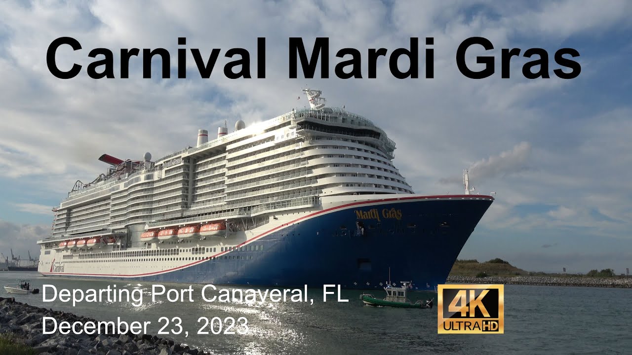 Carnival Mardi Gras Departing Port Canaveral, FL December 30, 2023 in