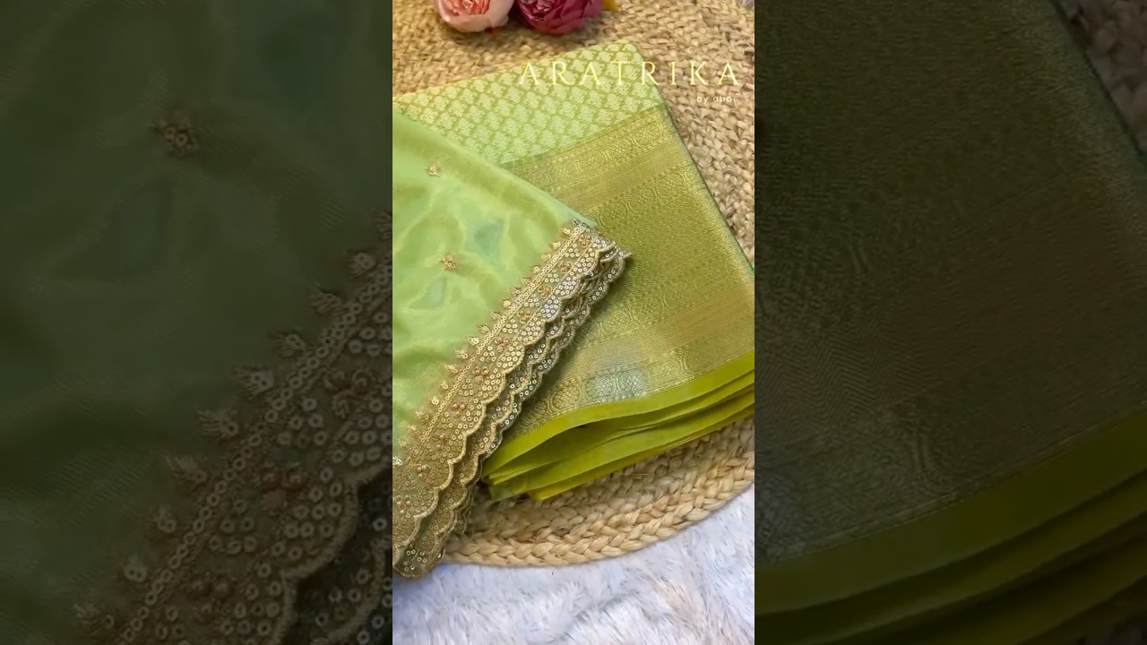 Parrot Green Half saree set 🦜✨ 