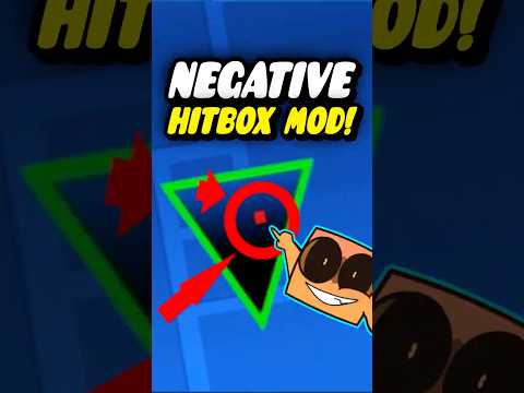 The Negative Hitboxes Mod Is Insane! #geometrydash