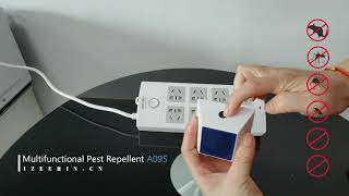 Izeerin Ultrasonic Pest Repeller high frequency electromagnetic waves easy to operate pest reject