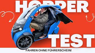 ⚡ 100% FÜHRERSCHEINFREI! ⚡ Wir testen die Alternative zum Auto. #hopper #velomobil #test #review