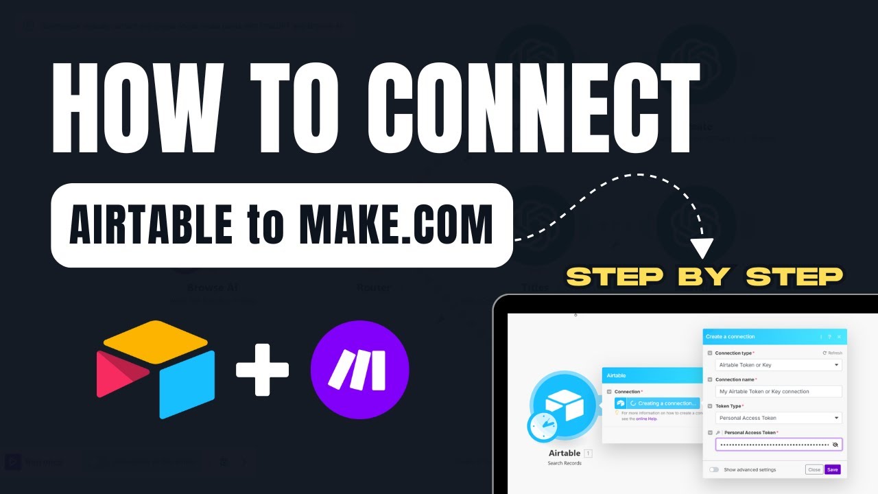 How to Connect Make.com to Airtable (Step by Step Guide) - YouTube