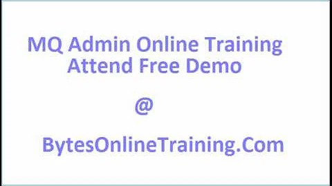 MQ Admin Online Training