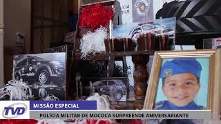 Polícia Militar de Mococa surpreende aniversariante