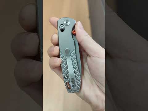 TRIVISA Dragonfly-O Axis Lock EDC Folding Pocket Knife, 2.99'' M390 Steel Blade, Titanium Handle