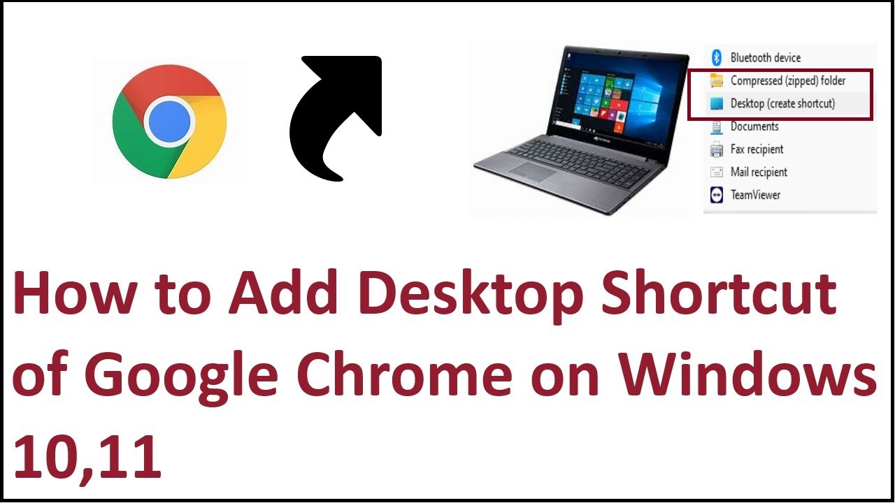 How To Add Chrome Shortcut On Desktop Windows 10 11 YouTube