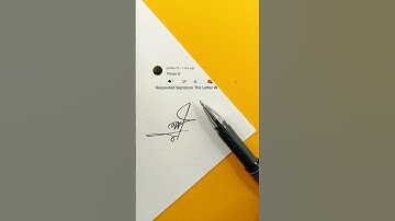 W Letter Signature Design | How To Sign The Letter W #shorts