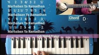 Ramadhan tiba - Opick Cover not angka pianika | kunci gitar ramadhan tiba