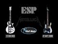 ESP LTD James Hetfield Iron Cross and Kirk Hammett White Zombie Signature Guitars