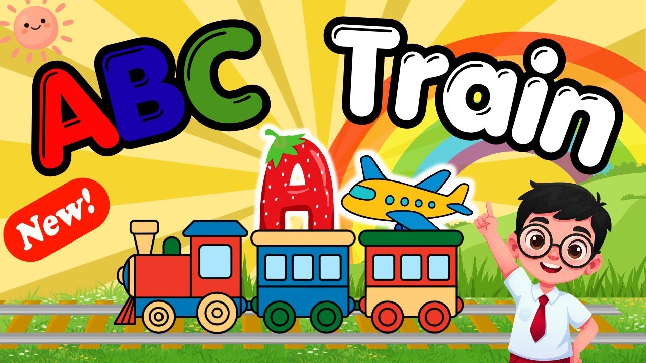 ABC Train 🚂🍎🍓 | ABCD | abcd | abcd rhymes | abc song | a to z alphabet ...