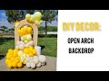 Here comes the son baby showeropen arch balloon garland tutorial