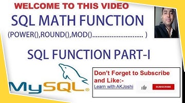 SQL MATH FUNCTION | POWER () | ROUND () | MOD () | SQL SINGLE ROW FUNCTION | XII IP | CBSE |