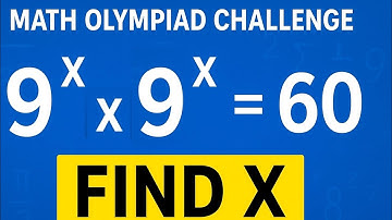 Math Olympiad Challenge | Find X Fast!