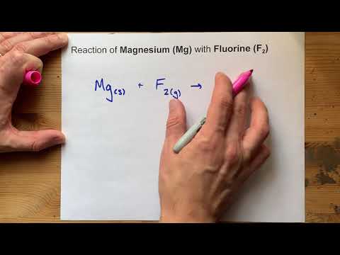 Reaction between Magnesium + Fluorine (Synthesis)