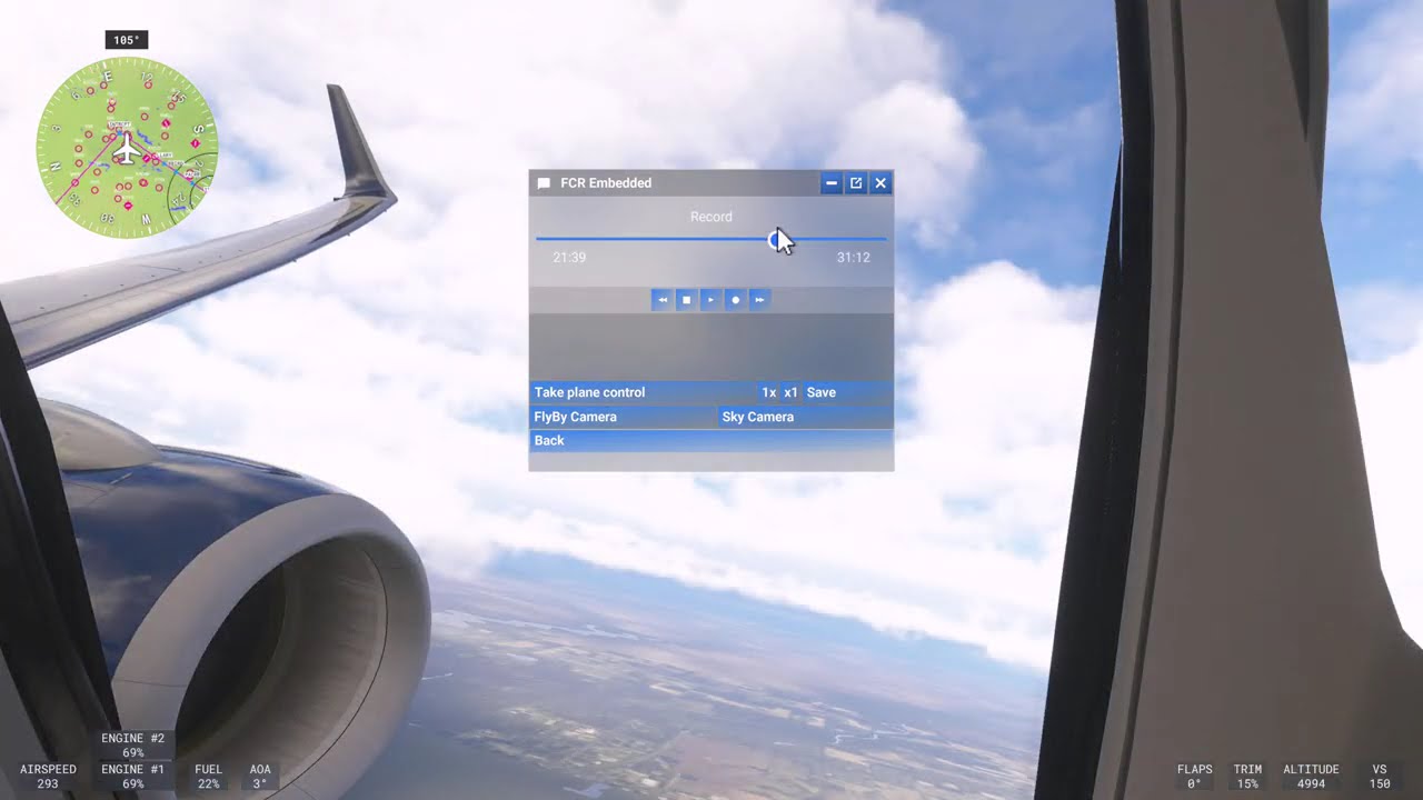 4K Indianapolis Landing 737-900