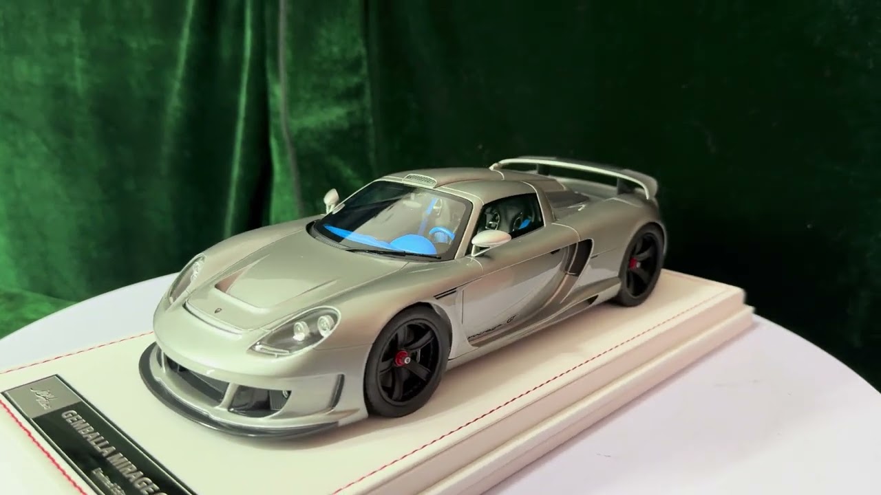 Ivy Model IM 1/18 Gembella Mirage GT Silver Metallic IM1825C - YouTube