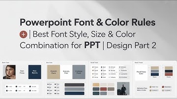 PowerPoint Font & Color Rules ✅ | Best Font Style, Size & Color Combination for PPT | Design Tips  2