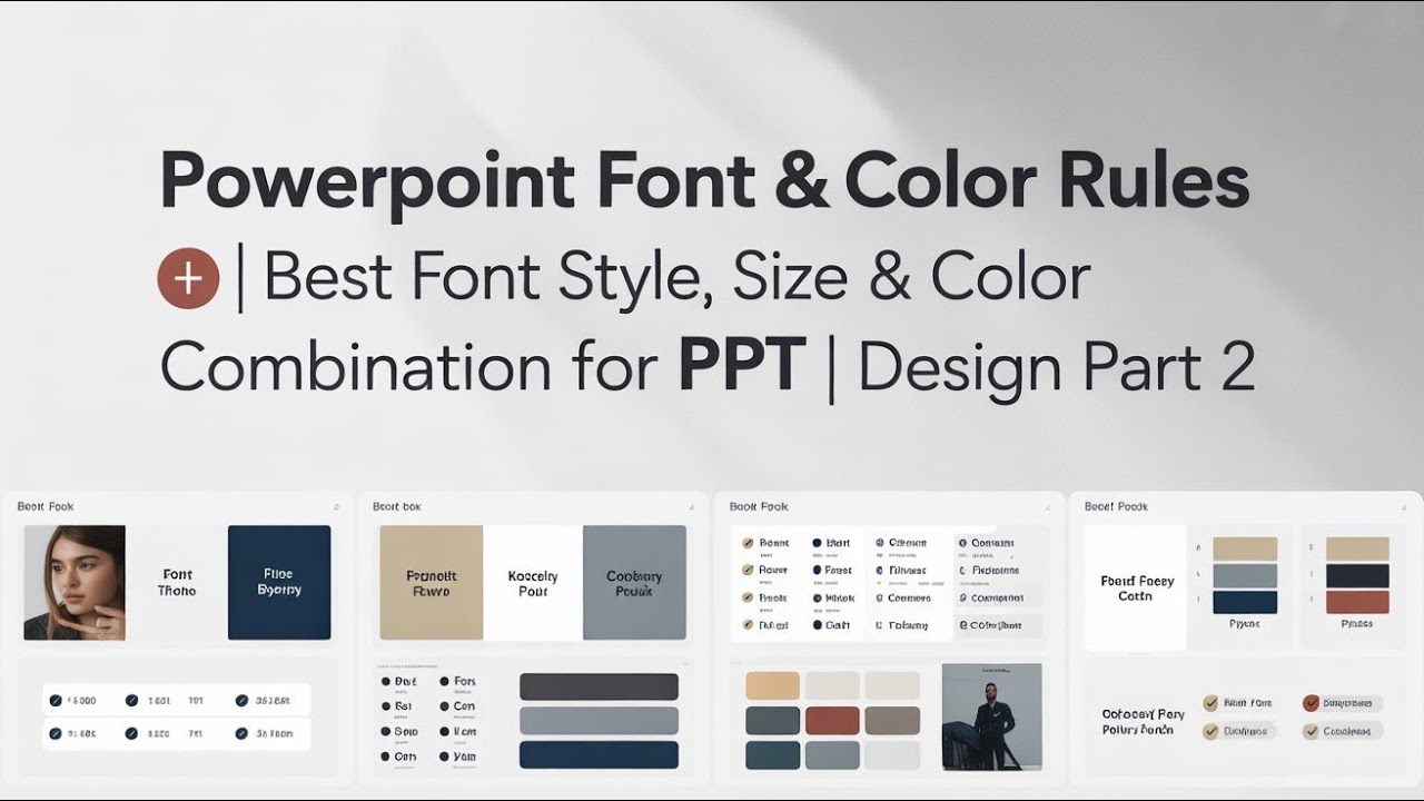 PowerPoint Font & Color Rules ✅ | Best Font Style, Size & Color Combination for PPT | Design Tips  2