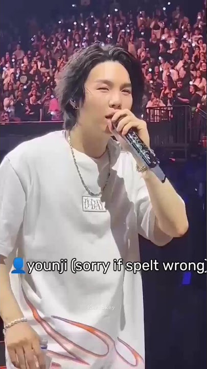 YOONGI made whole crowd SING for HER coz it was her BIRTHDAY 😭