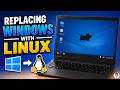 Replacing Windows with Linux on a $80 laptop