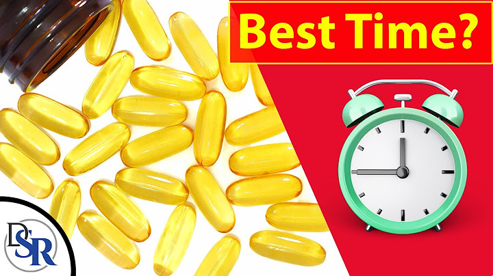 When is the best time to take fish oil pills