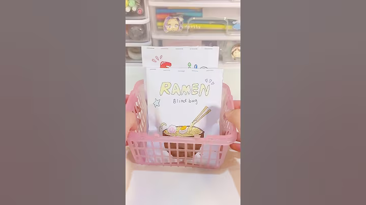 Ramen blind bag! 🍜✨ #shorts #diy #blindbag #cute #ramen #japan #squishy #papercraft #unboxing