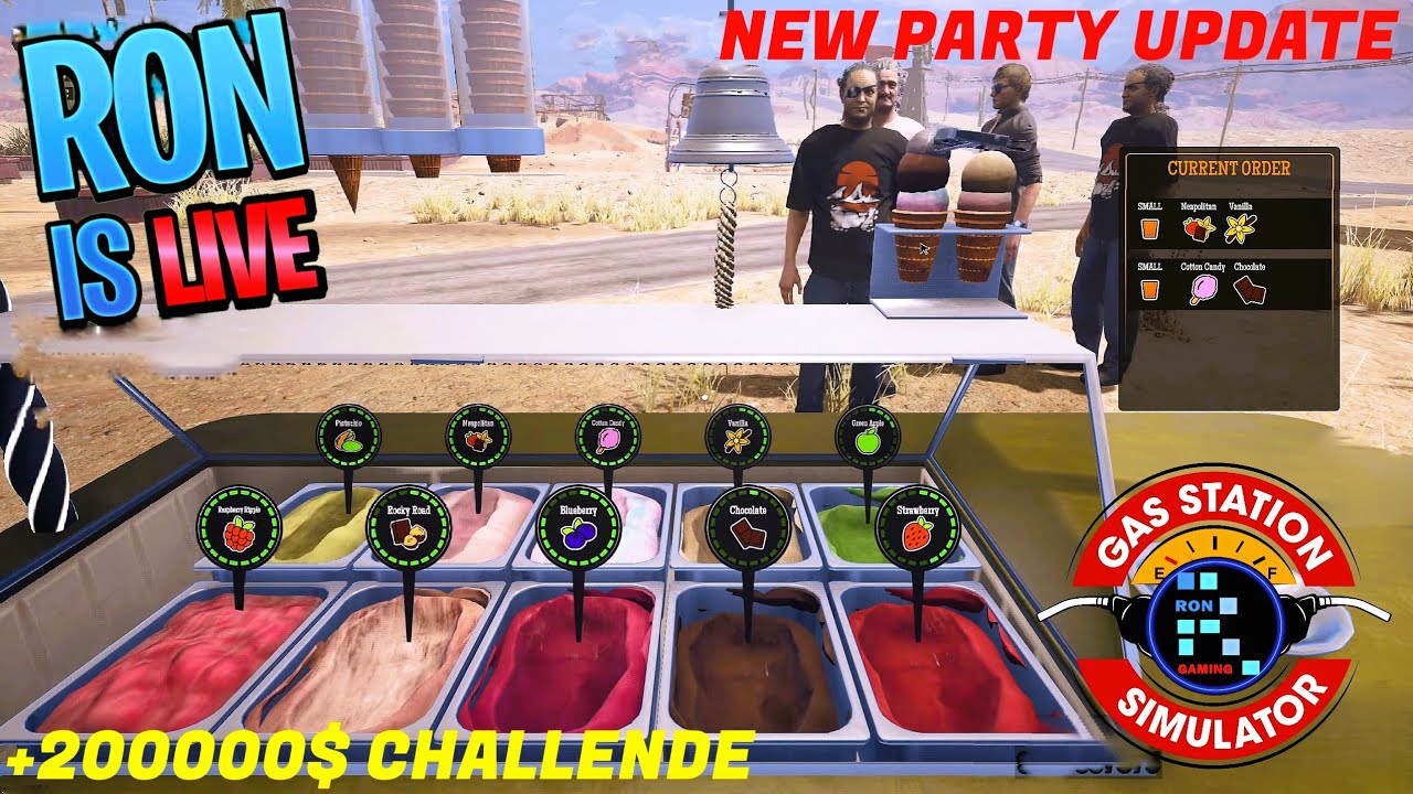 [Hindi] Gas Station Simulator | +2OOK $ Challenge Party Time With RON ...