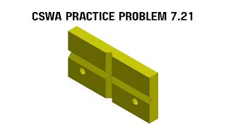 Famous SolidWorks CSWA Practice Problem 7.21 Profile