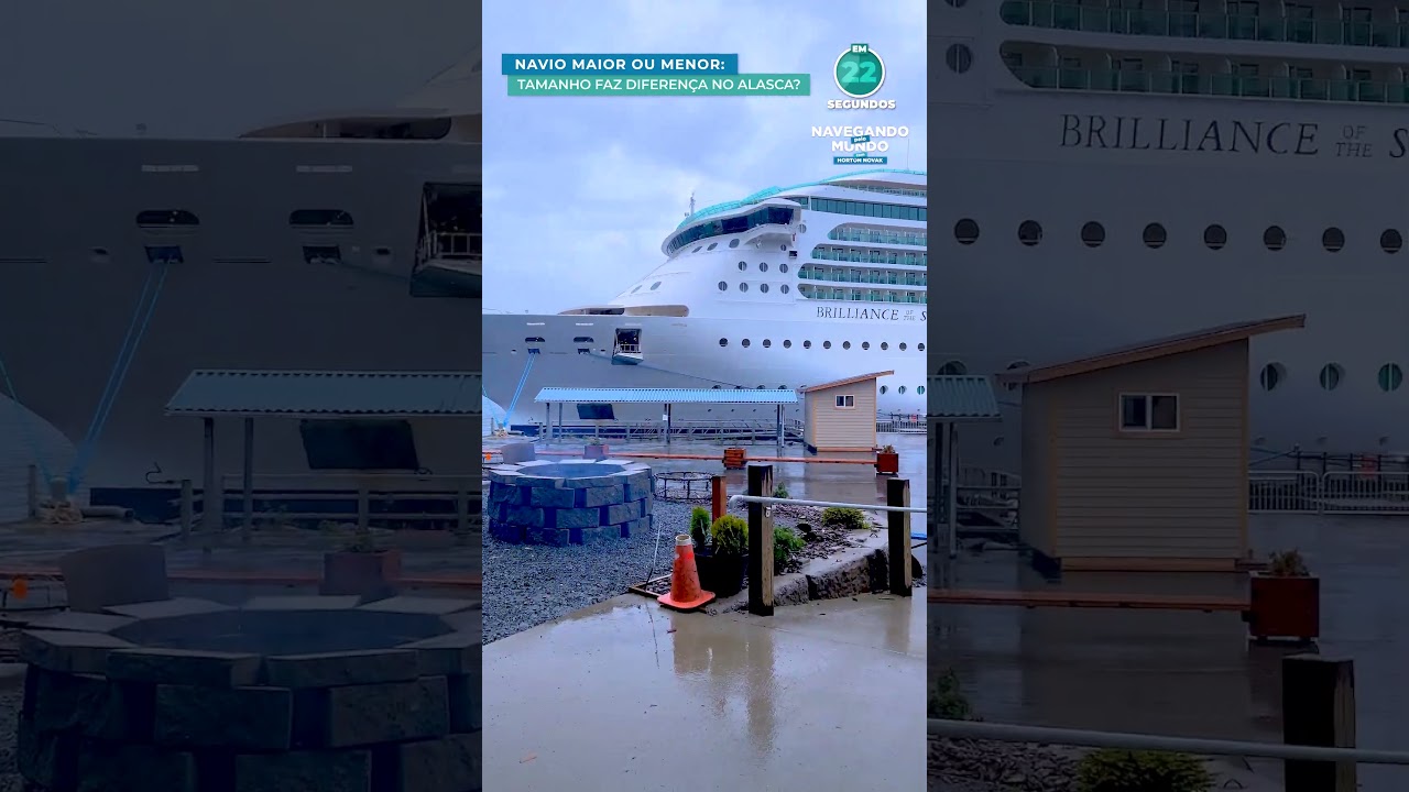 Navio de cruzeiro maior ou menor: tamanho faz diferença no Alasca?  #alasca #cruzeiros #dicas
