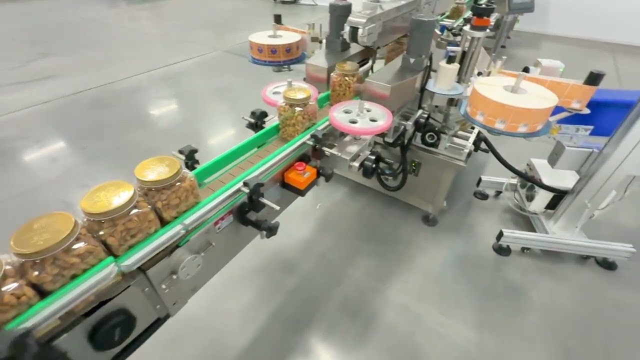 Nut filling and packaging line