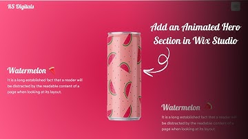 How to Create an Animated Hero Section in Wix Studio | No Coding Needed!