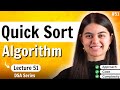 Quick Sort Algorithm - Lecture 51 of Complete DSA Placement Series