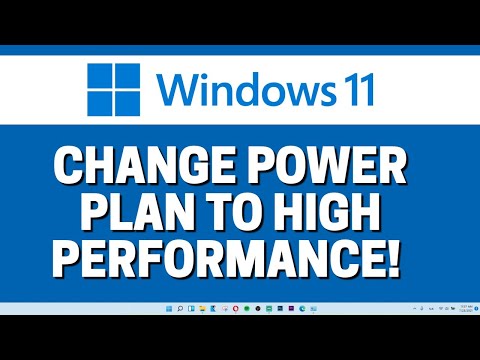 How To Change Power Plan To HIgh Performance Windows 11