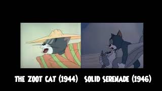 Tom and Jerry: The Zoot Cat (1944) & Solid Serenade (1946) comparison