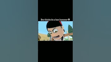 Bro thinks a roblox ban hammer💀 #blud #broblox
