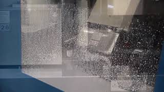 ISOLDE 500/500 Continuous through feed grinder, 1 vertical-, 1 horizontal- and 1 chamfering spindle