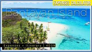 DAY 1 | EXPENSES   ITINERARY FOR 4PAX | 4D3N IN BANTAYAN ISLAND, CEBU, PHILIPPINES 🇵🇭 [HD]