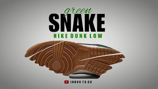 GREEN SNAKE AND GUM SOLE 2023 Nike Dunk Low DETAILED LOOK AND PRICE