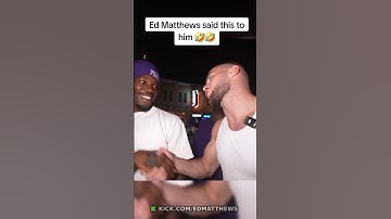 No way Ed matthews said this to him #edmatthews #funny