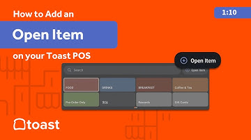 How to Add an Open Item on your Toast POS